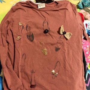 Very cute and unique color ballerina Zara top